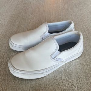 Womens Slip on Leather Vans
